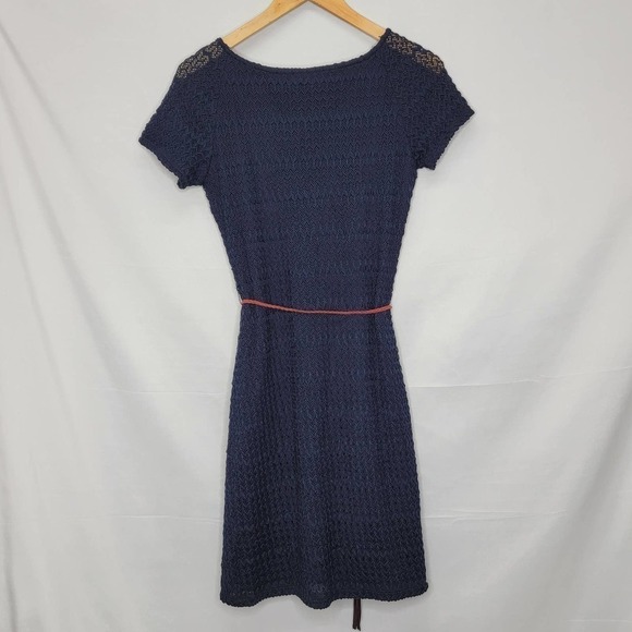 TACERA Cable Knit Short Sleeve Fit & Flare Double Lined Knee Length - Picture 13 of 16